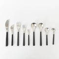 Sori Yanagi Stainless Steel and Birch Wood Handle Flatware